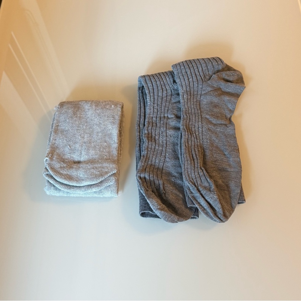 TWO Gray Dress Socks Bundle.